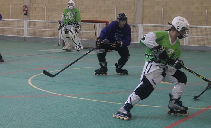 Pista de hockey línea en Club de Rivabellosa con Bergo Multisport